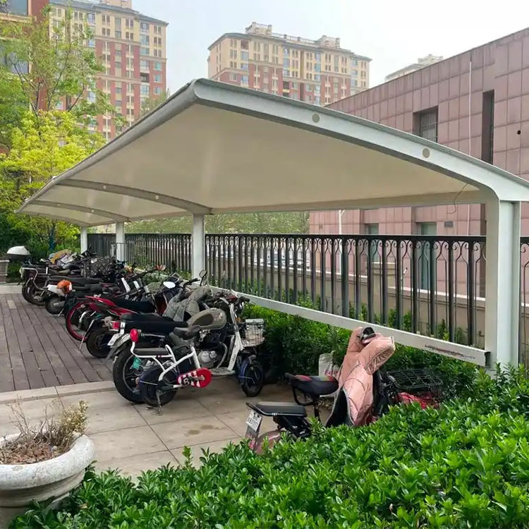 敦煌市膜结构电动车棚